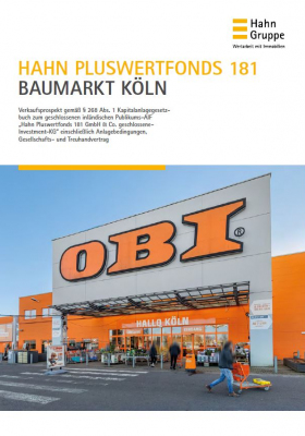 Hahn Pluswertfonds 181 Baumarkt Köln