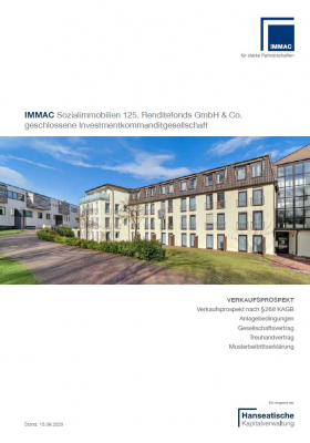 IMMAC Sozialimmobilien 125. Renditefonds GmbH & Co.